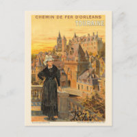 Touraine Loches France Vintage Poster 1906