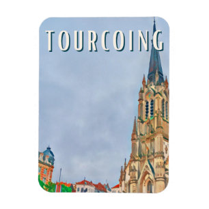 Tourcoing Photo Vintage  Magnet