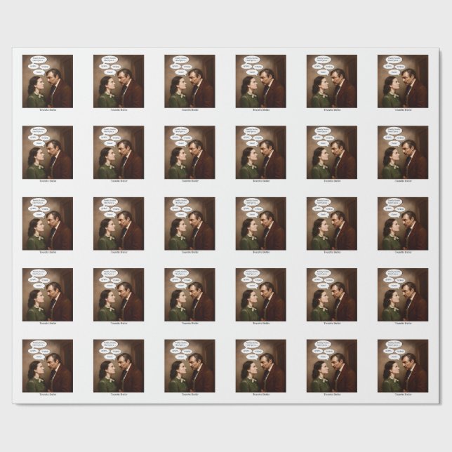 Tourette Butler Wrapping Paper (Flat)