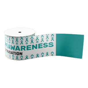 Tourette Syndrome Awareness Pattern Ribbon Grosgrain Ribbon