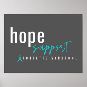 tourette syndrome. hope support. Poster & Prints