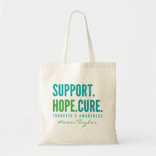 tourette's Custom support hope cure Totes Bags