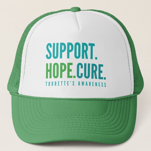 tourette's support hope cure Hat  (Front)