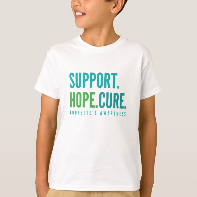 tourette's support hope cure Kids T-Shirt (Front)