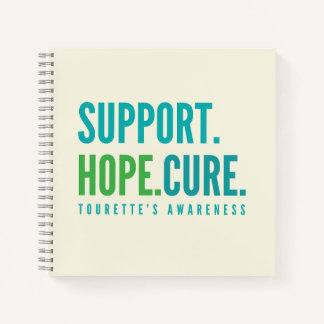 tourette's support hope cure Notebooks Journals
