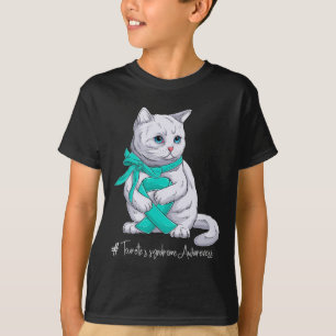 Tourette's Syndrome Awareness Month Teal Ribbon Ca T-Shirt