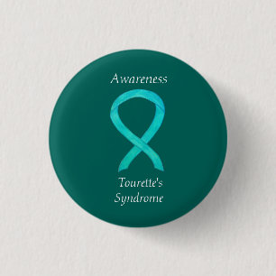 Tourette's Syndrome Awareness Ribbon Custom Pin