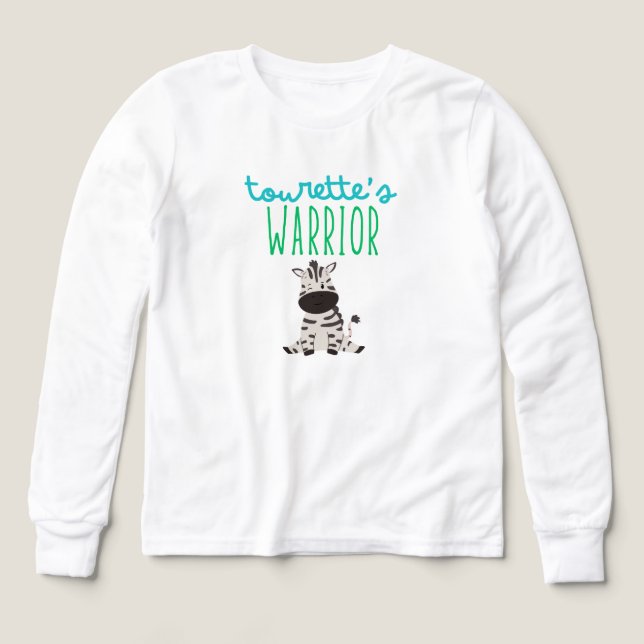 tourette's warrior awareness cute boys Long Sleeve (Design Front)