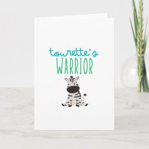 tourette's warrior awareness cute Invitation Card 