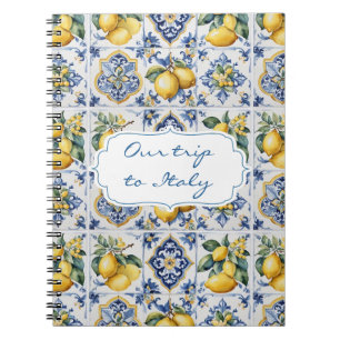 Touring Italy Amalfi Tiles Notebook