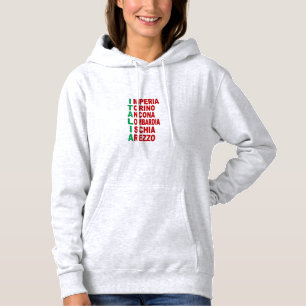 TOURISM ITALIA Women's Hooded Sweat Hoodie