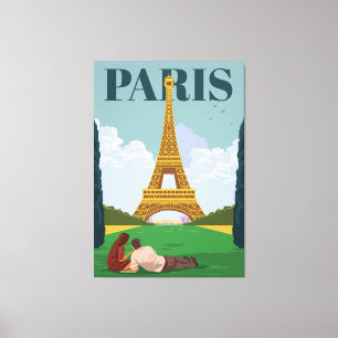 Tourism Paris Canvas Print