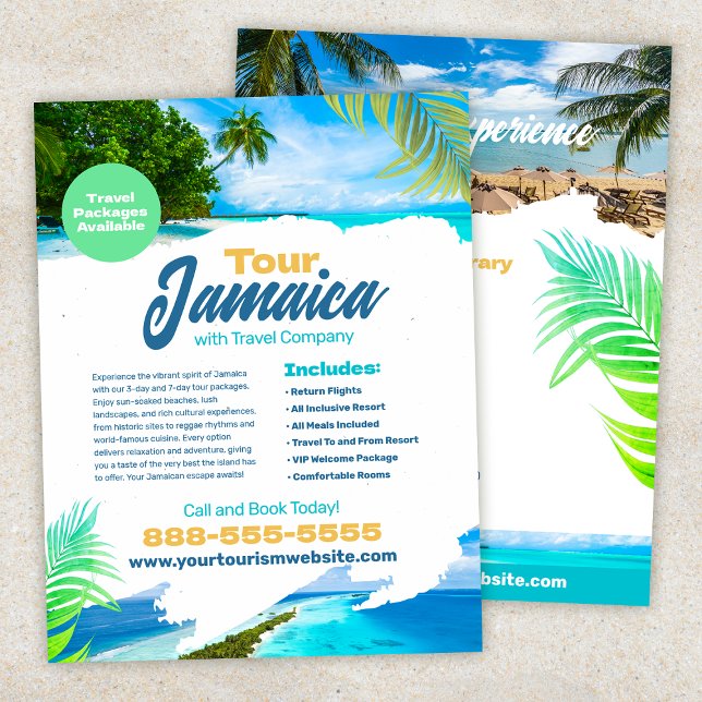 Tourism Vacation Travel Flyer Template (Creator Uploaded)