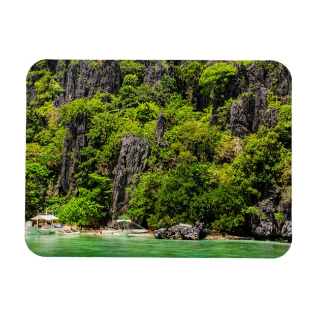 Tourist At Bacuit Archipelago Magnet (Horizontal)