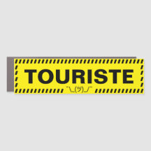 Tourist Custom Car Magnet
