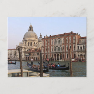 Tourist in Gondolas from San Maria Del Giglio Postcard