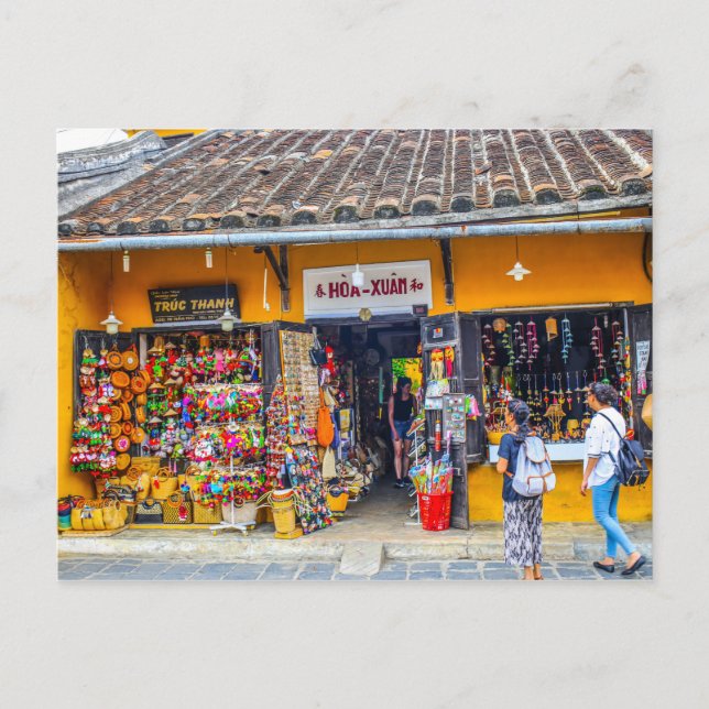 Tourist Shop in Hoi An, Vietnam Postcard (Front)