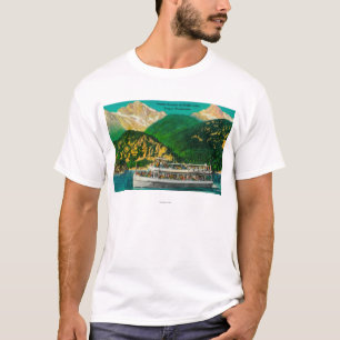 Tourist Steamer on Diablo lake, Skagit T-Shirt