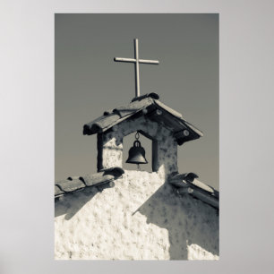 Tourist town, village chapel poster