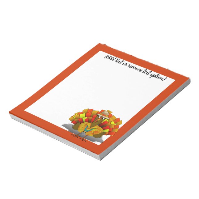 Tourist Turkey Thanksgiving  Notepad (Rotated)