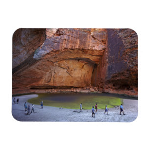Tourists at Cathedral Gorge, Bungle Bungles Magnet