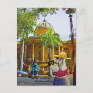 Tourists at Customs House Postcard