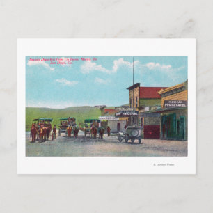 Tourists Departing for Tijuana Scene Postcard