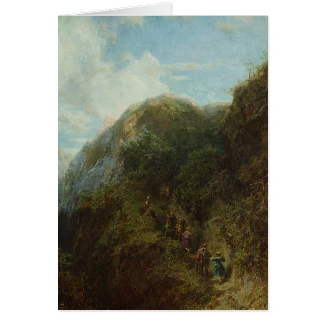 Tourists in the Mountain (Front)