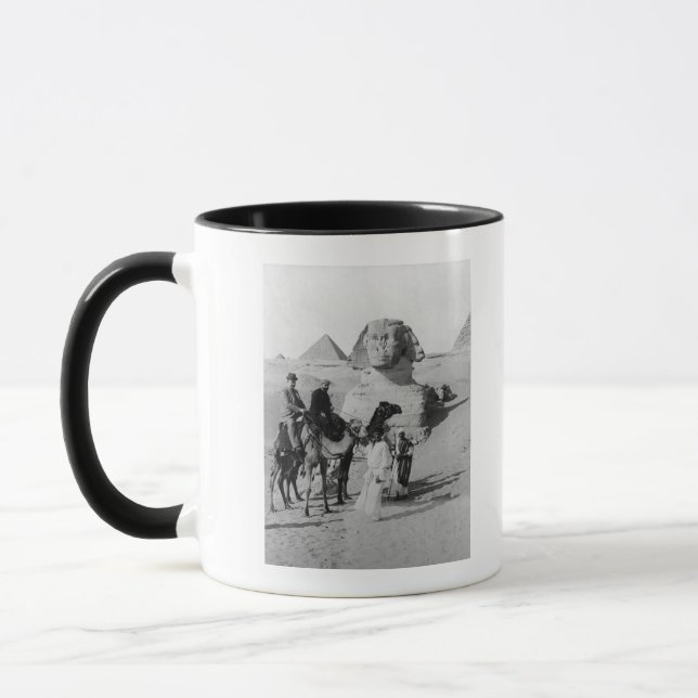 Tourists Travelling by Sphinx Mug (Left)