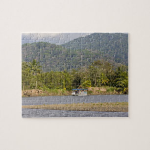 Tourists viewing the  Guacalillo Estuary, Nicoya Jigsaw Puzzle