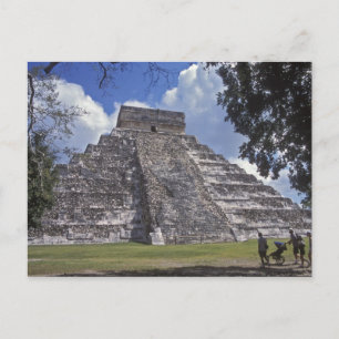 Tourists walk past an unrestored side of El 2 Postcard