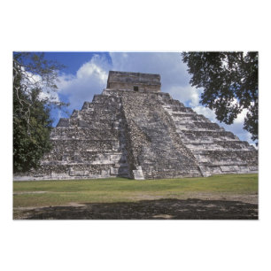 Tourists walk past an unrestored side of El Photo Print