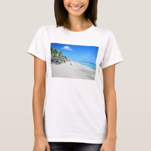 Tourists Walking On Cancun Beach T-Shirt