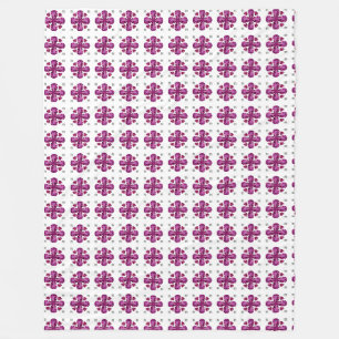 Tourmaline 4-Leaf Fleece Blanket