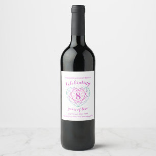 Tourmaline anniversary 8 years wine labels