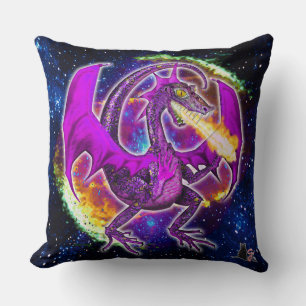 Tourmaline Cosmic Dragon Cushion
