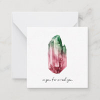 *~*  TOURMALINE crystal AP64 Flat Note Card