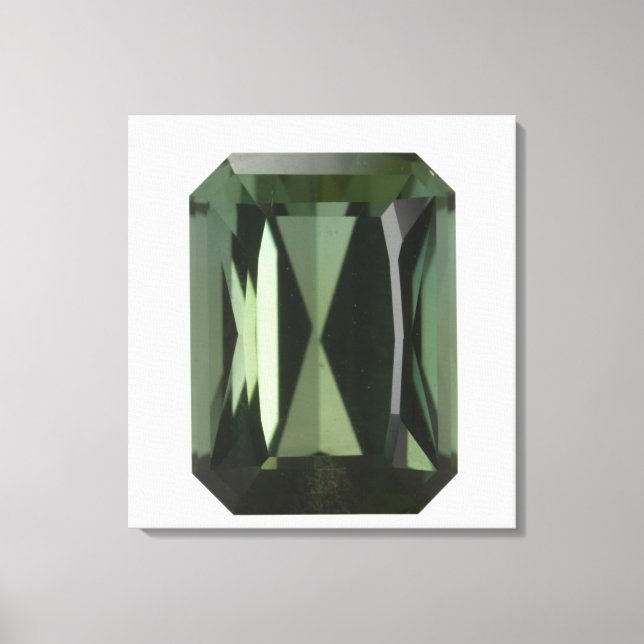 Tourmaline gem, 3 canvas print (Front)