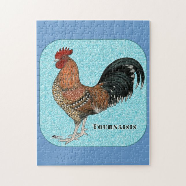 Tournaisis Rooster Jigsaw Puzzle (Vertical)
