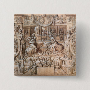 Tournament 15 Cm Square Badge