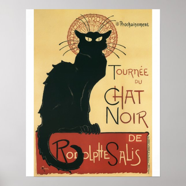 Tournee Du Chat Noir Black Cat Vintage Print (Front)