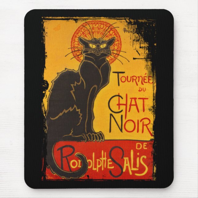 Tournee du Chat Noir Mouse Pad (Front)