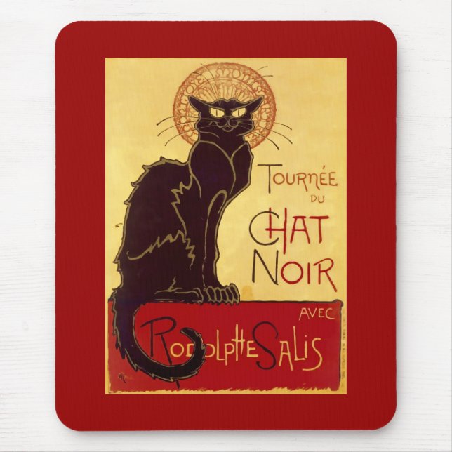 Tournée du Chat Noir, Théophile Steinlen Mouse Pad (Front)