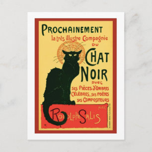 Tournée du Chat Noir, Theophile Steinlen Postcard