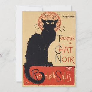 Tournee du Chat Noir, Vintage Art Nouveau Invitation