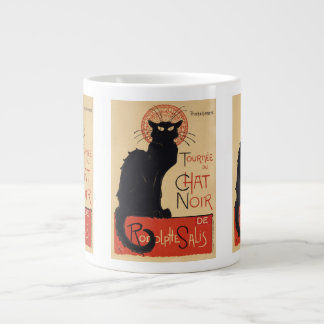 Tournee du Chat Noir Vintage Black Cat Art Nouveau Large Coffee Mug