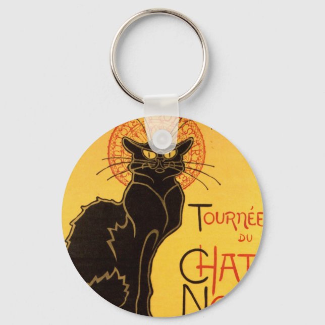 Tournée du Chat Noir - Vintage Poster Key Ring (Front)