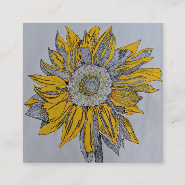 tournesol business cards, Sunflower business cards (Front)