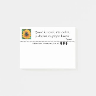 Tournesol éclatante en pixel art  post-it notes