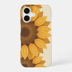 Tournesols Géométriques Vintage iPhone 16 Case